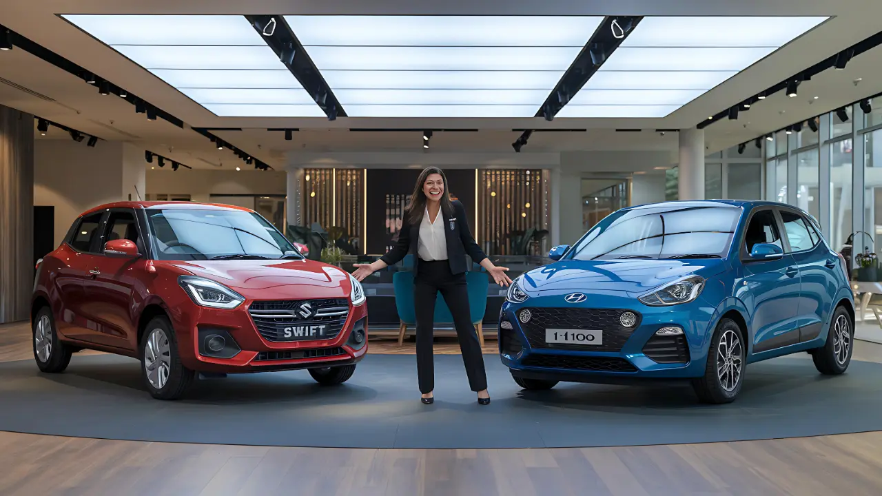 Maruti Swift 2025 vs Hyundai Grand i10 Nios